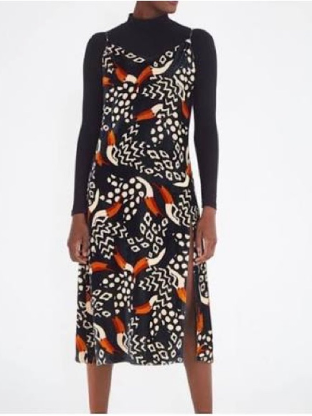 FARM RIO Velvet Tucano Midi Dress